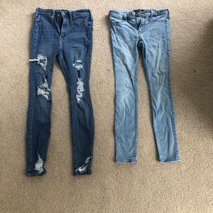 Two pairs of hollister jeans!